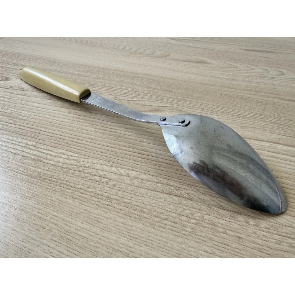 Vintage Sears Stainless Steel Serving Spoon Made in USA